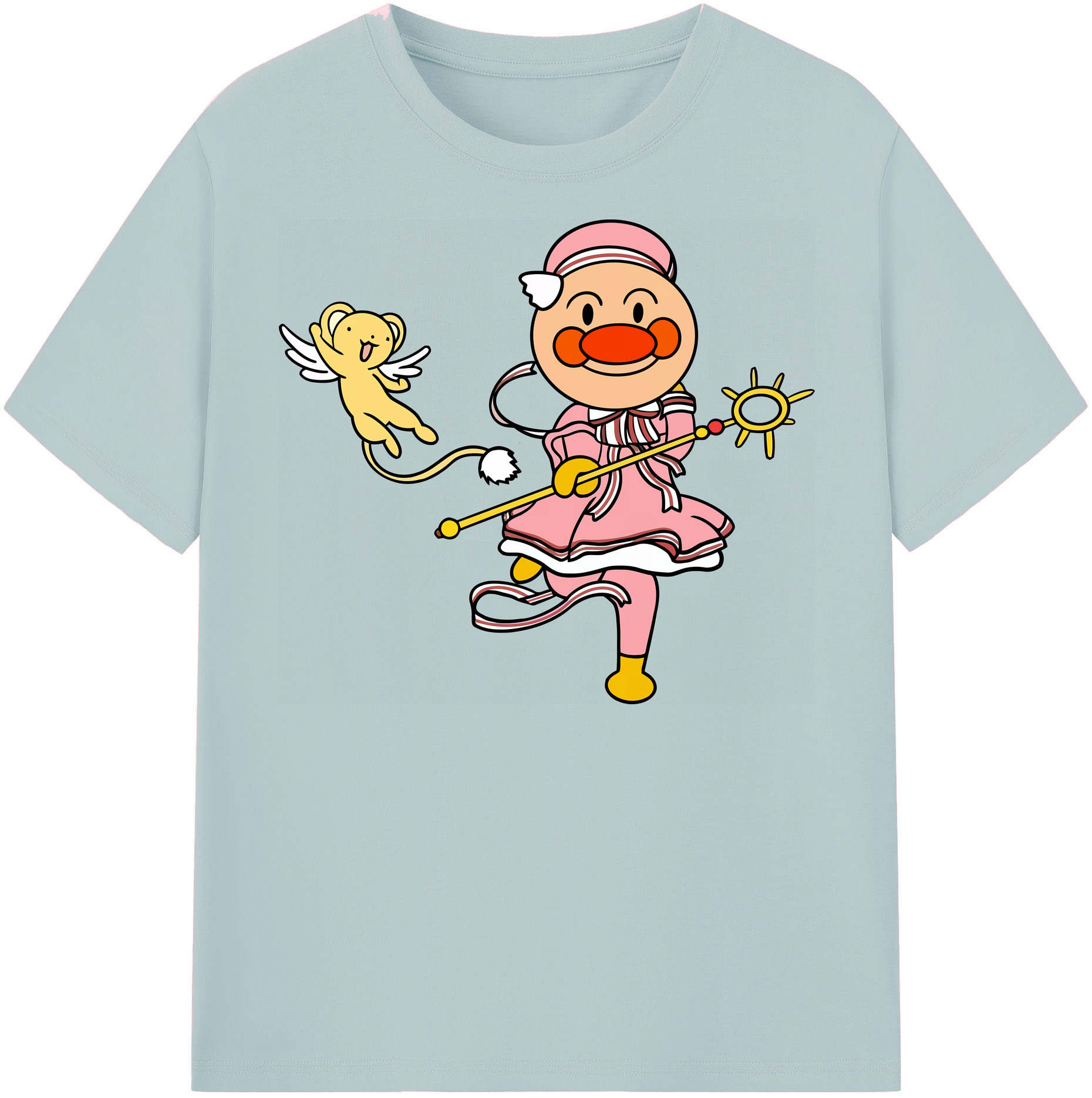 （画像用） アンパンマン Anpanman 綿100％半袖Tシャツ（フロントプリント）